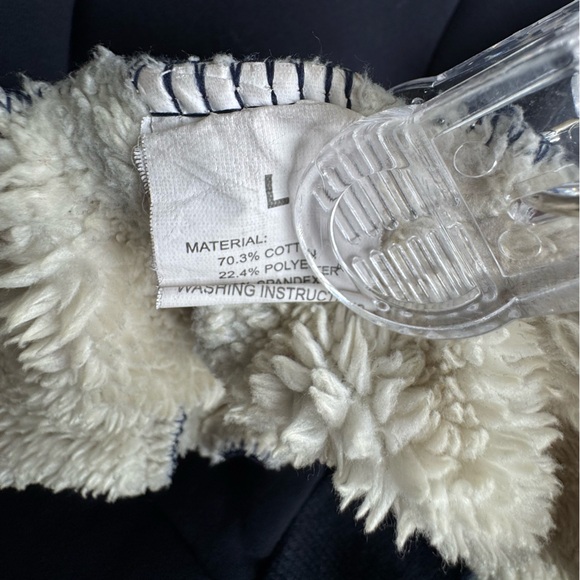 Cozy Black Sherpa Fully Lined Sweatpants Size Large - Picture 5 of 5